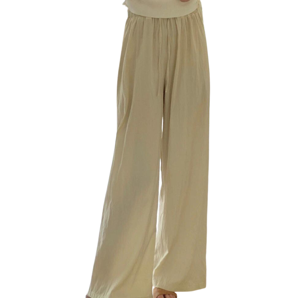 Lace Reverie Pants Set (Cream) main image 1